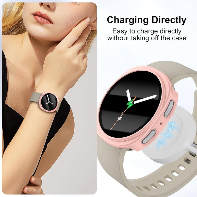 Wowstrap 6 Pack Case With Tempered Glass for Samsung Galaxy Watch 8 Screen Protector 44mm Men Women,Hard PC Overall Protection Anti-Slip Scratch-Resistant Cover for Samsung Galaxy Watch 8 Case 44mm Accessories - Image 5